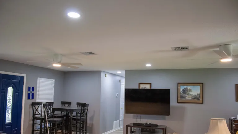 Popcorn Ceiling Removal — Finished Results